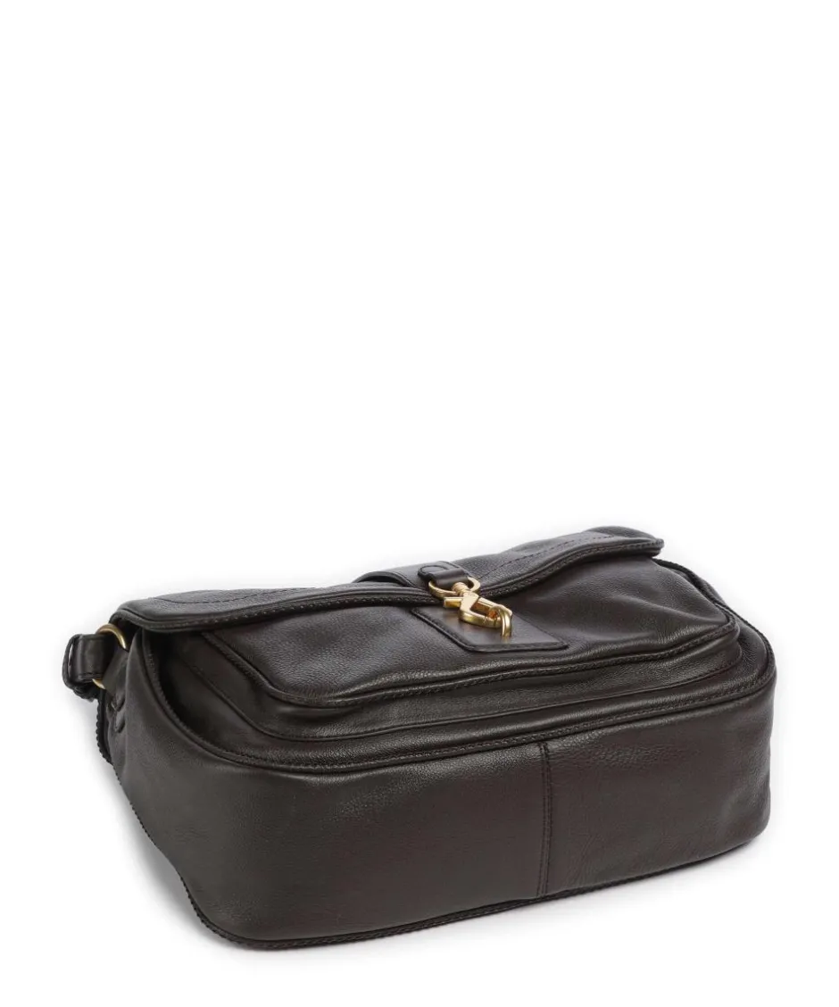 Abro Shoulder Bags|Hobo Bags-Dalia Star Saddle Hobo bag grained leather