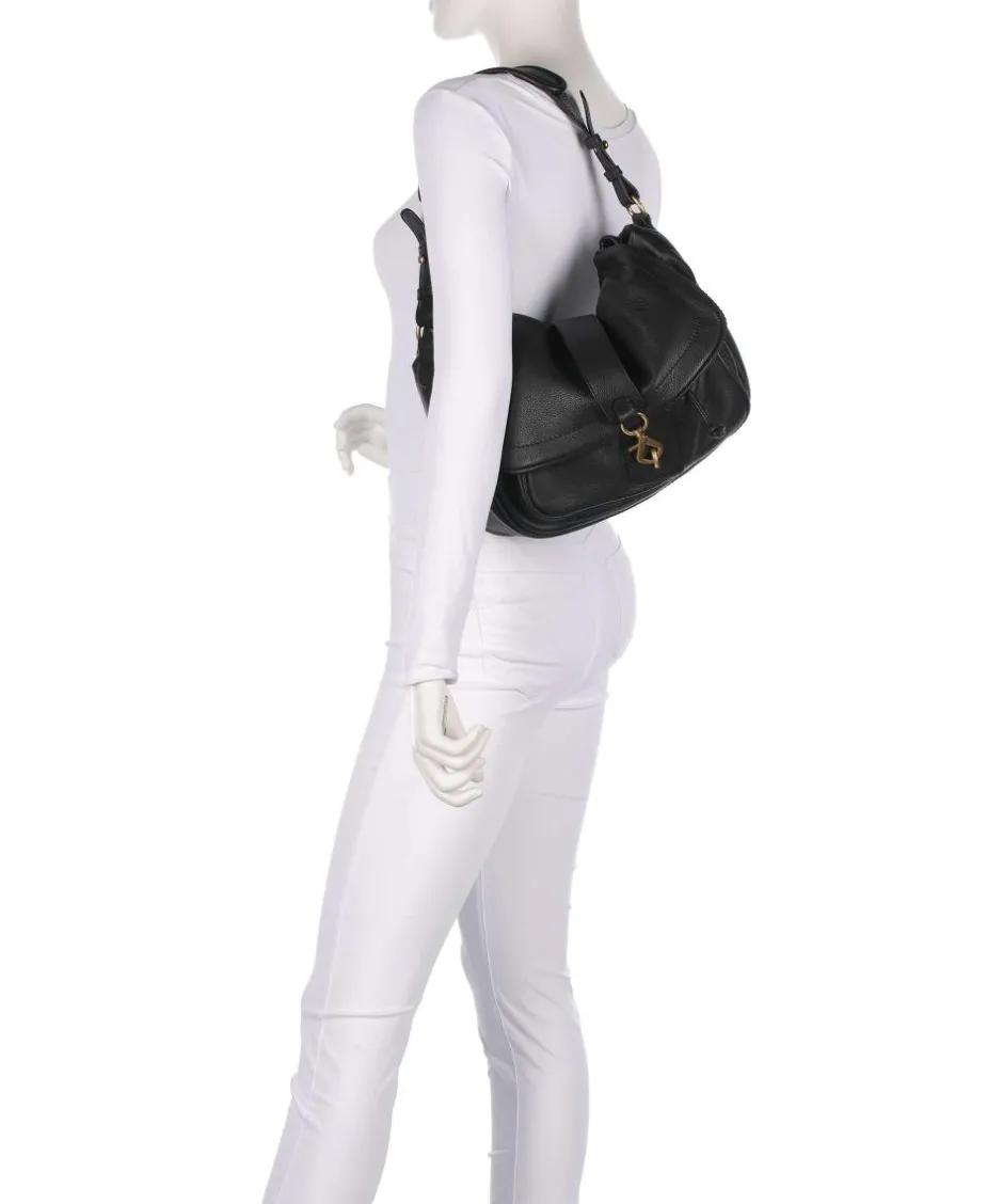 Abro Shoulder Bags|Hobo Bags-Dalia Star Saddle Hobo bag grained leather