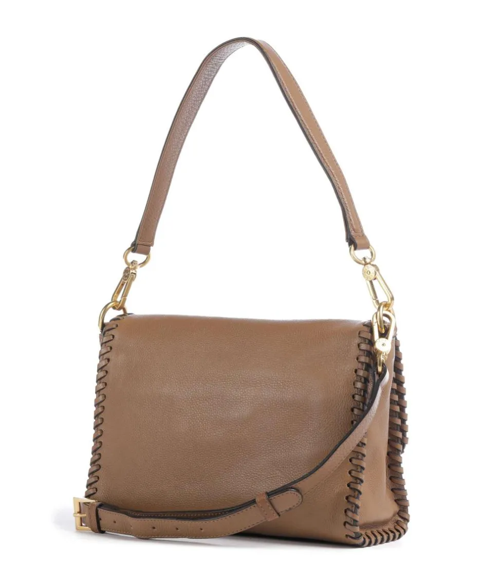 Abro Shoulder Bags|Crossbody Bags-Dalia Temi Stitch Shoulder bag grained leather