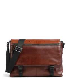 The Bridge Business- & Laptop Bags-Damiano Briefcase 14″ fine grain cow leather