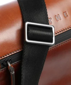 The Bridge Business- & Laptop Bags-Damiano Briefcase 14″ fine grain cow leather