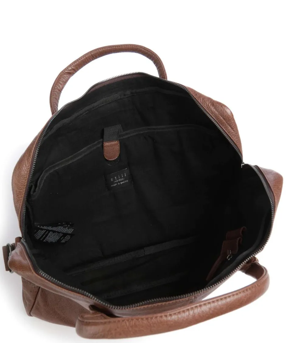 Still Nordic Business- & Laptop Bags-Damon Damon Briefcase 14″ grained leather