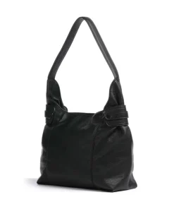 FredsBruder Shoulder Bags|Hobo Bags-Deep Dark Hobo bag imitation leather