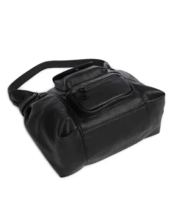 FredsBruder Shoulder Bags|Hobo Bags-Deep Dark Hobo bag imitation leather