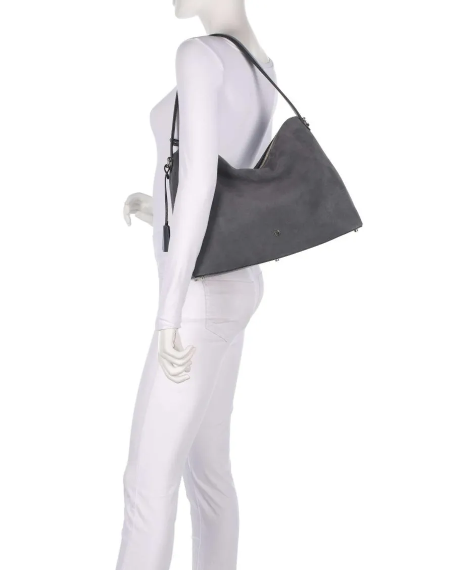 AIGNER Shoulder Bags|Hobo Bags-Delia L Hobo bag brushed leather