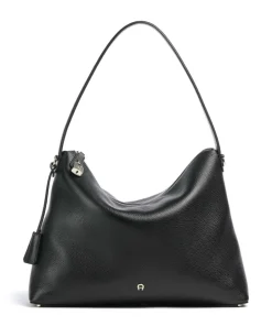 AIGNER Shoulder Bags|Hobo Bags-Delia L Hobo bag grained cow leather