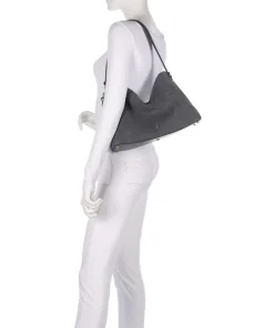AIGNER Shoulder Bags|Hobo Bags-Delia M Hobo bag brushed leather