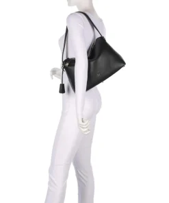 AIGNER Shoulder Bags|Hobo Bags-Delia M Hobo bag grained cow leather