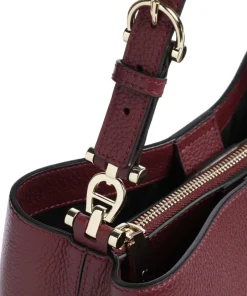 AIGNER Shoulder Bags|Hobo Bags-Delia M Hobo bag grained cow leather