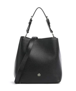 AIGNER Shoulder Bags|Hobo Bags-Delia S Bucket bag grained cow leather