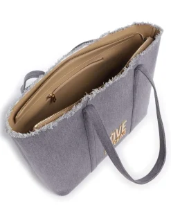 Love Moschino Tote Bags-Denim Icon Tote bag cotton