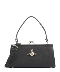Vivienne Westwood Handbags|Crossbody Bags-Doll Frame Saffiano XL Handbag imitation leather