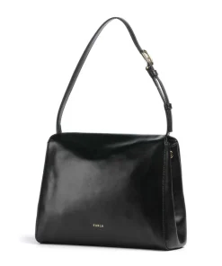 Furla Shoulder Bags-Domus S Shoulder bag fine grain leather