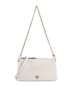 Pinko Shoulder Bags|Crossbody Bags-Double Mini Shoulder bag softly grained calfskin