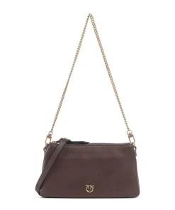 Pinko Shoulder Bags|Crossbody Bags-Double Mini Shoulder bag softly grained calfskin