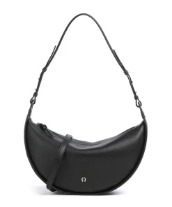 AIGNER Shoulder Bags|Hobo Bags-Eliza S Hobo bag grained cow leather