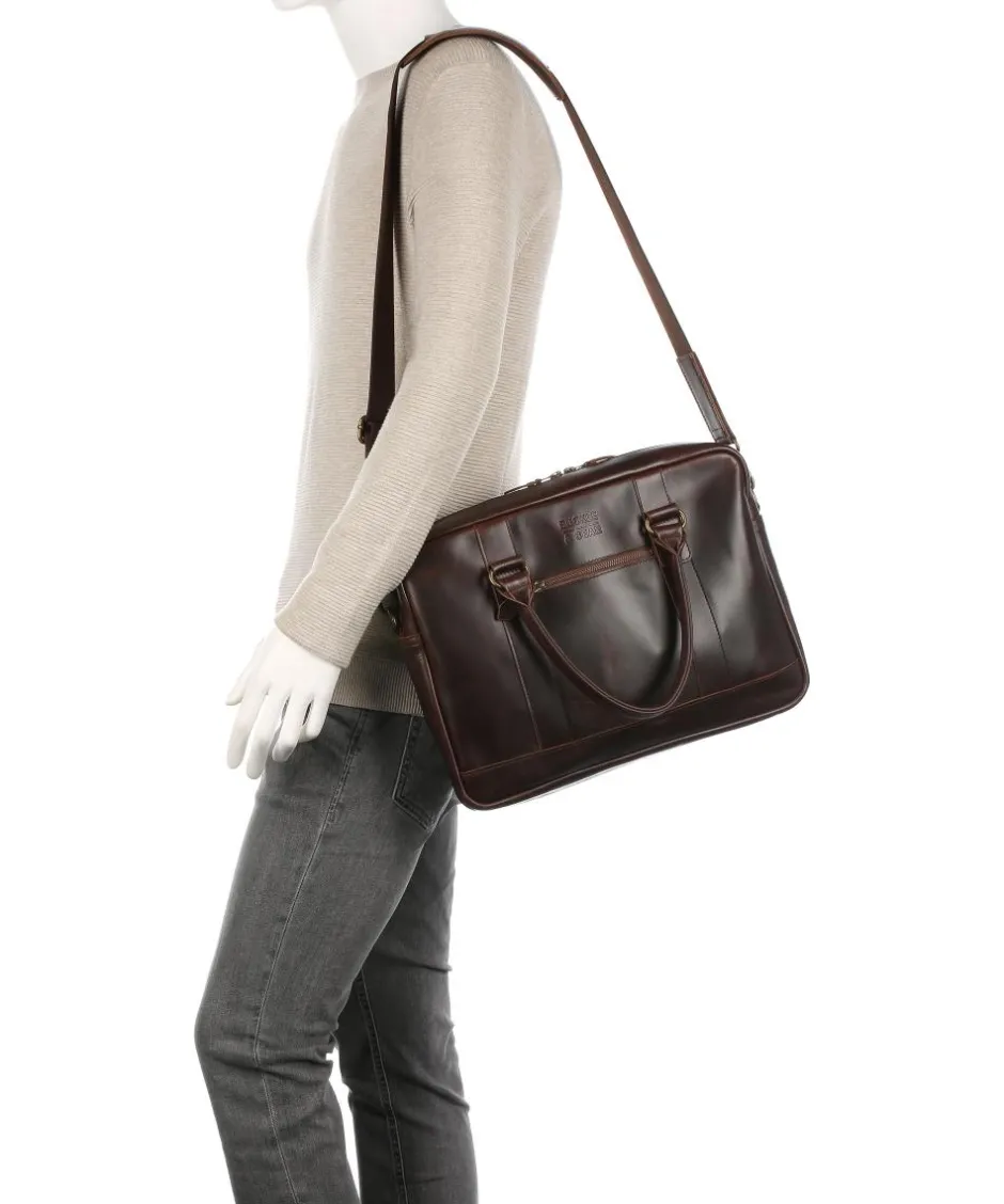 Buckle & Seam Business- & Laptop Bags-Everett Briefcase 15″ cow leather
