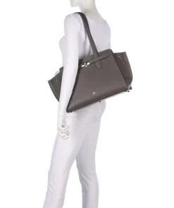 AIGNER Tote Bags-Farah L Tote bag grained cow leather