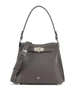 AIGNER Shoulder Bags|Hobo Bags-Farah M Hobo bag grained cow leather