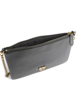 Pinko Clutch & Evening Bags|Crossbody Bags-Flat Classic Crossbody bag fine grain cow leather
