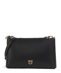 Pinko Clutch & Evening Bags|Crossbody Bags-Flat Mini Crossbody bag calfskin