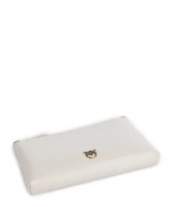 Pinko Clutch & Evening Bags|Crossbody Bags-Flat Mini Crossbody bag calfskin