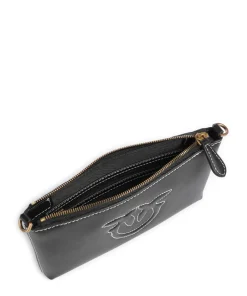 Pinko Clutch & Evening Bags|Crossbody Bags-Flat Mini Crossbody bag softly grained calfskin