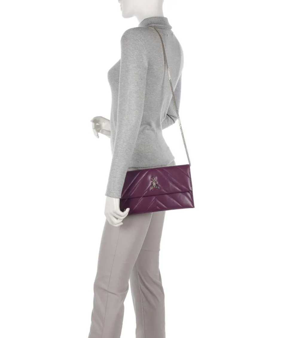 Patrizia Pepe Clutch & Evening Bags|Crossbody Bags-Fly Quilted Crossbody bag goatskin leather