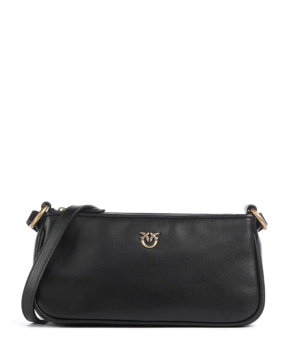 Pinko Crossbody Bags-Half Moon Mini Crossbody bag softly grained calfskin
