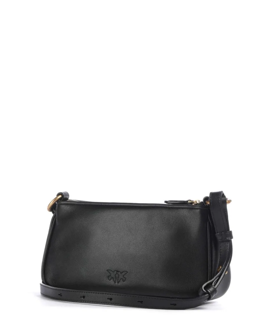 Pinko Crossbody Bags-Half Moon Mini Crossbody bag softly grained calfskin