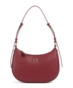 Pinko Shoulder Bags-Half Moon Mini Shoulder bag fine grain cow leather