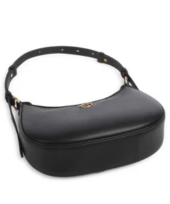 Pinko Shoulder Bags-Half Moon Mini Shoulder bag fine grain cow leather