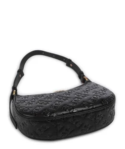 Pinko Shoulder Bags-Half Moon Mini Shoulder bag embossed calfskin