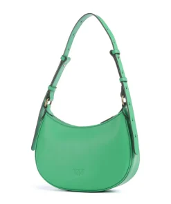 Pinko Shoulder Bags-Half Moon Mini Shoulder bag fine grain cow leather
