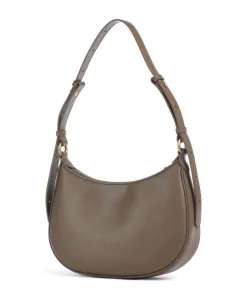 Pinko Shoulder Bags-Half Moon Mini Shoulder bag fine grain cow leather