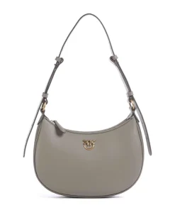 Pinko Shoulder Bags-Half Moon Mini Shoulder bag fine grain cow leather