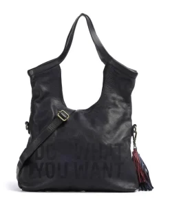 Taschendieb Wien Shoulder Bags|Hobo Bags-Hanfgasse 3 Hobo bag grained cow leather