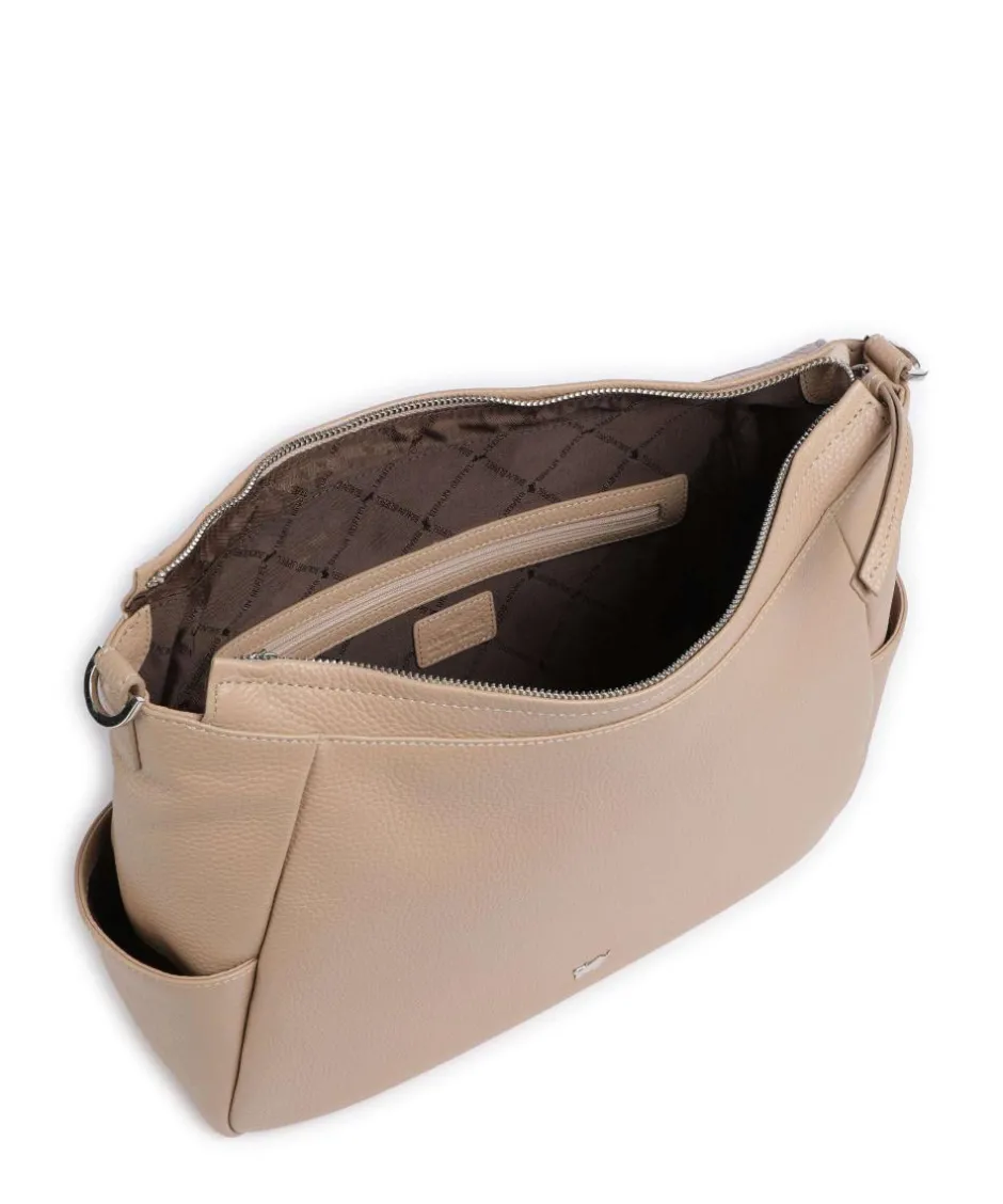 Braun Büffel Shoulder Bags|Hobo Bags-Hanna Hobo bag grained cow leather