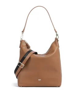 Braun Büffel Shoulder Bags|Hobo Bags-Hanna Hobo bag grained cow leather