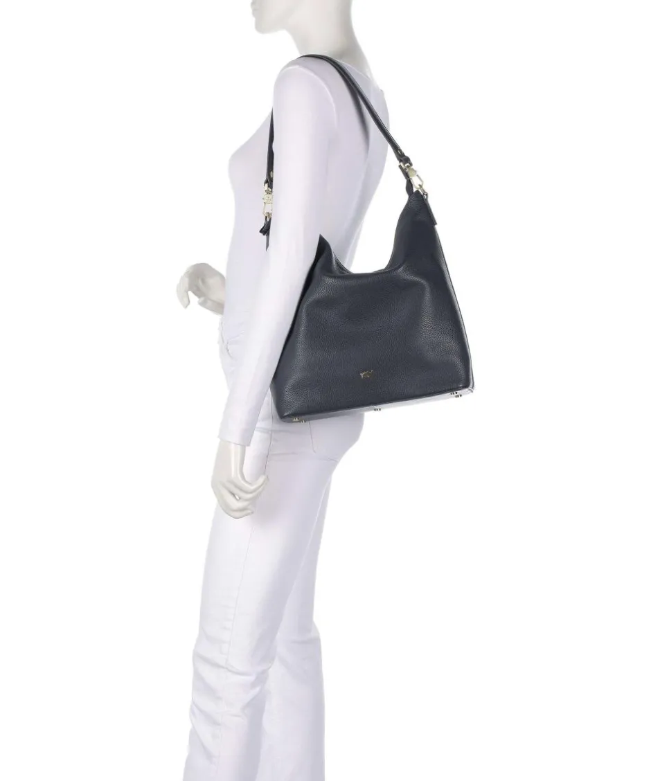 Braun Büffel Shoulder Bags|Hobo Bags-Hanna Hobo bag grained cow leather