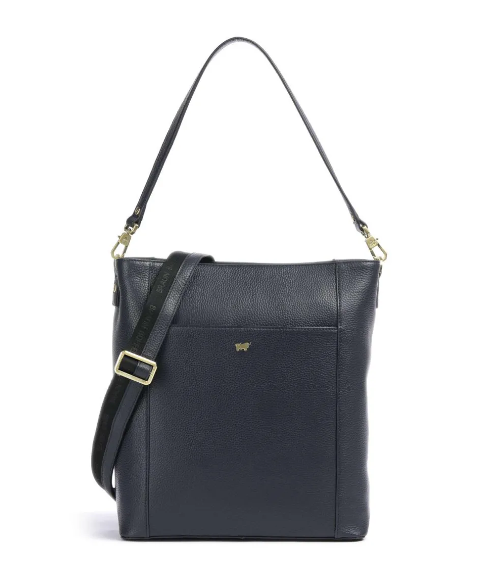 Braun Büffel Shoulder Bags-Hanna Tote bag 13″ grained leather