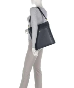 Braun Büffel Shoulder Bags-Hanna Tote bag 13″ grained leather