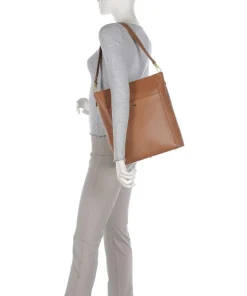 Braun Büffel Shoulder Bags-Hanna Tote bag 13″ grained leather