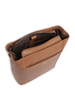 Braun Büffel Shoulder Bags-Hanna Tote bag 13″ grained leather