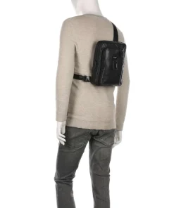 Piquadro Crossbody Bags-Harper Crossbody bag fine grain leather