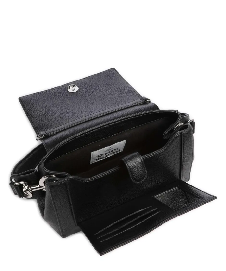 Vivienne Westwood Clutch & Evening Bags|Shoulder Bags-Hazel Re-Vegan Grain Medium Shoulder bag imitation leather