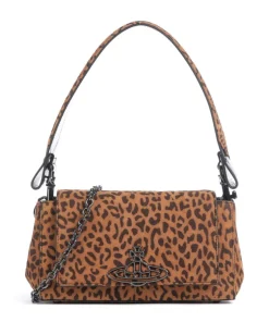 Vivienne Westwood Shoulder Bags|Crossbody Bags-Hazel Suede Printed Medium Shoulder bag sheepskin leather