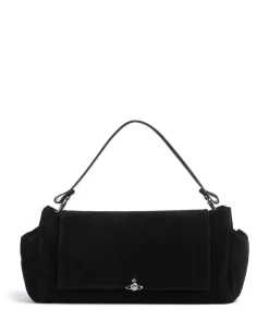 Vivienne Westwood Shoulder Bags|Hobo Bags-Hazel Suede XL Hobo bag brushed calfskin