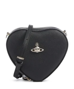 Vivienne Westwood Clutch & Evening Bags|Crossbody Bags-Heart Saffiano Biogreen Mini Crossbody bag imitation leather