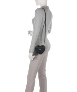 Vivienne Westwood Clutch & Evening Bags|Crossbody Bags-Heart Saffiano Biogreen Mini Crossbody bag imitation leather